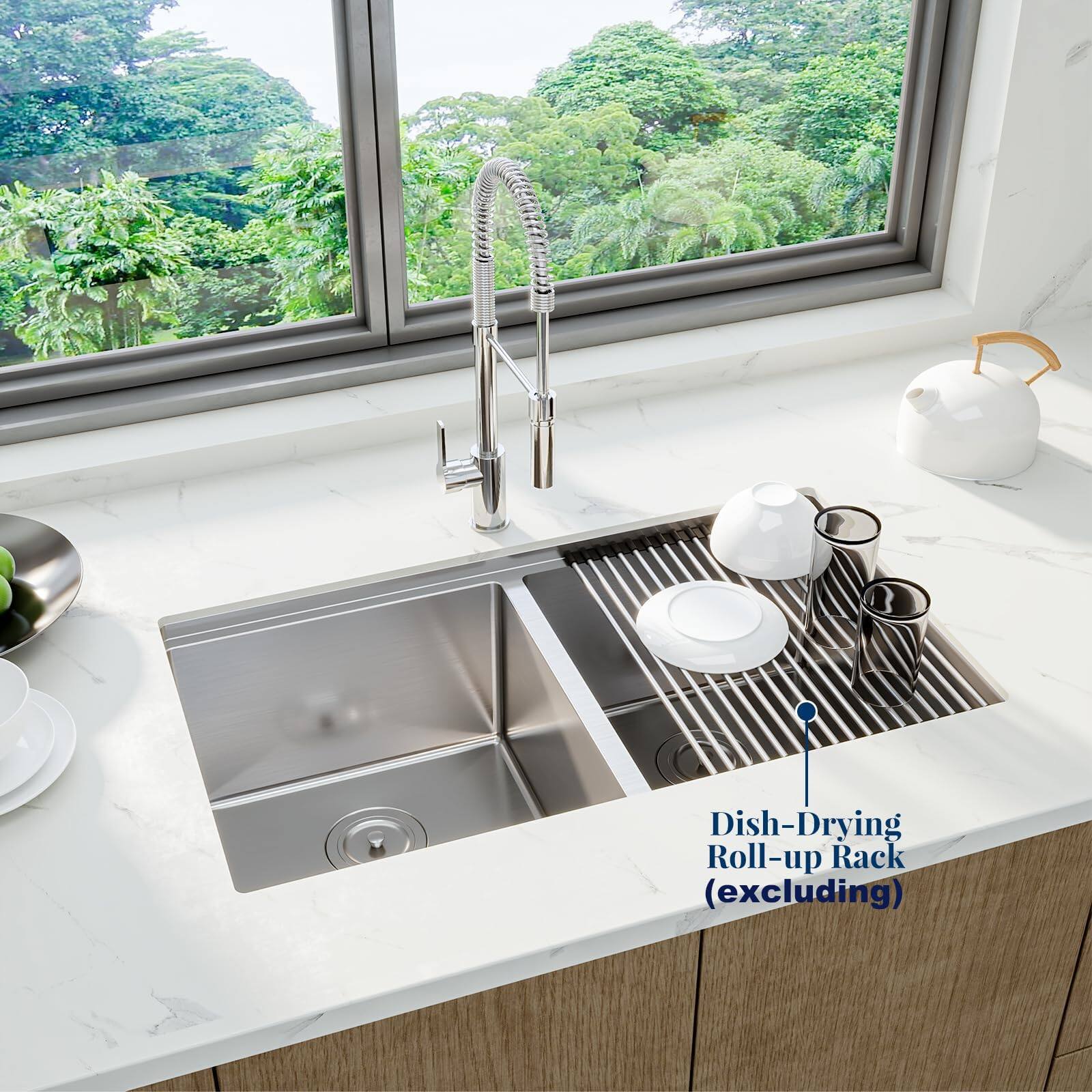 Dish-Drying Roll-up Rack (excluding)