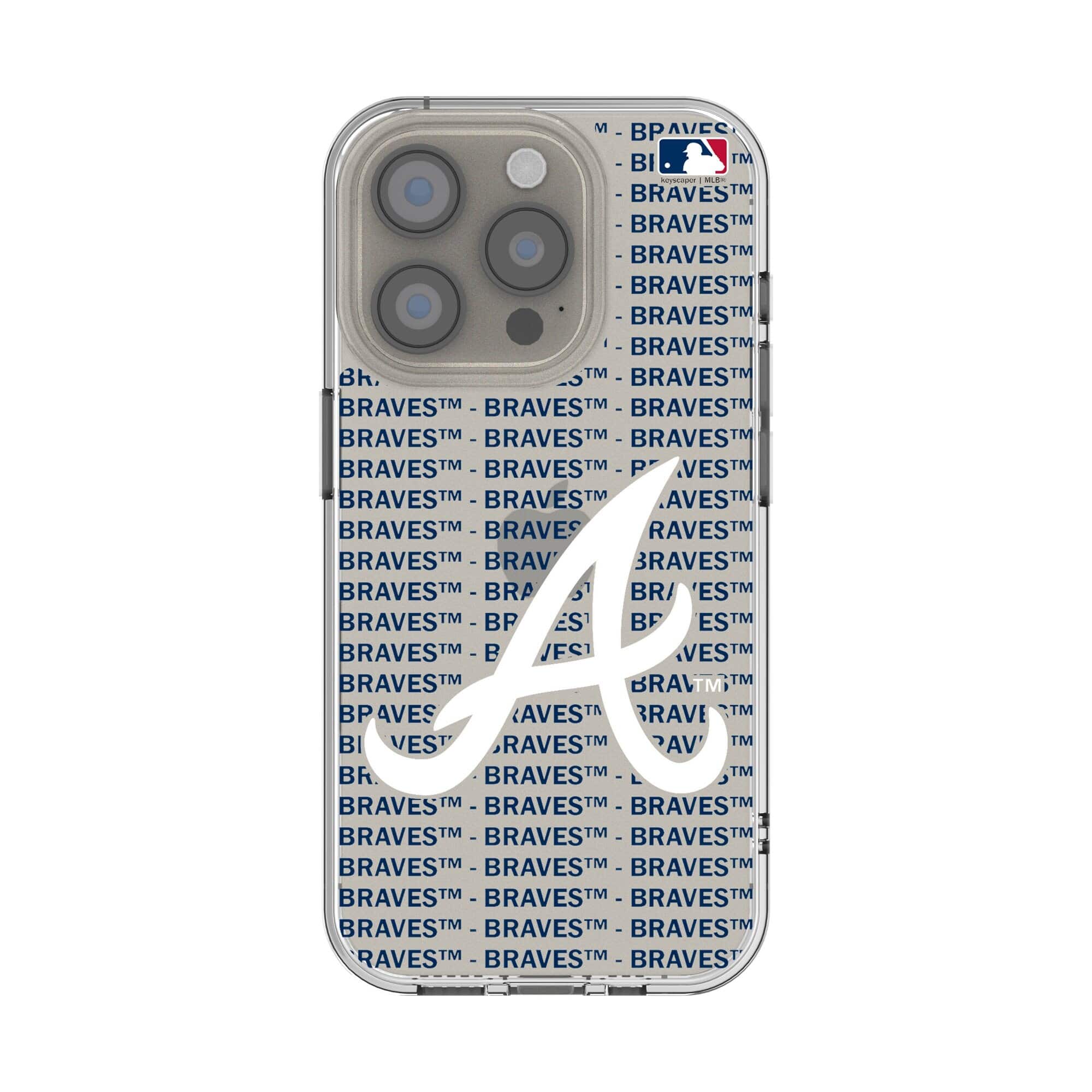 Keyscaper - MLB - Atlanta Braves Text Backdrop Clear iPhone Case - 12/12 Pro - Multicolor price history on PriceWatchPro