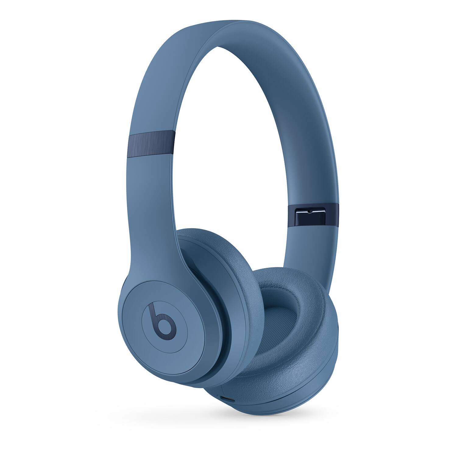 Angle. Beats - Beats Solo 4 Bluetooth Wireless On-Ear Headphones with MightySkins Protective Skins and 2 Year Extended Warranty Bundle - Slate Blue.