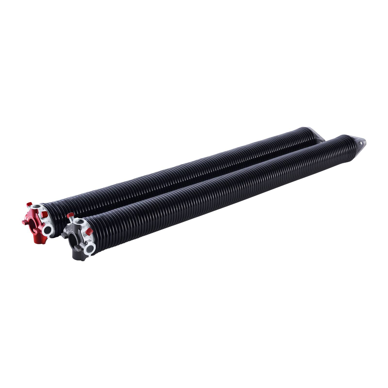 Alt View 5. VEVOR - Garage Door Torsion Springs, Pair of 0.234 x 2 x 28 in, 16000 Cycles, Electrophoresis Black Coated for Replacement - Black.