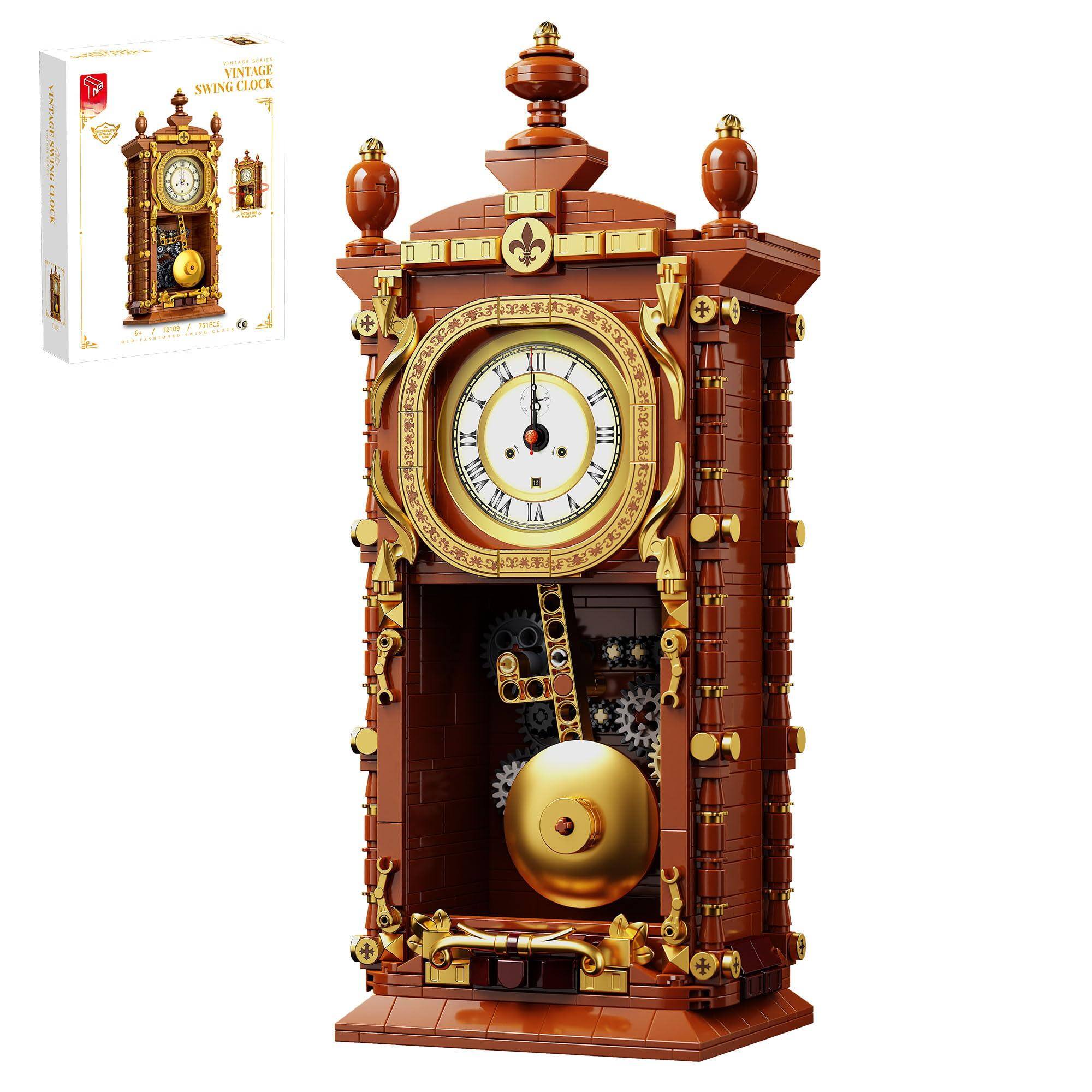 NICHOLAS KLEIN Vintage Pendulum Clock Building Block Set Stem With Real ...