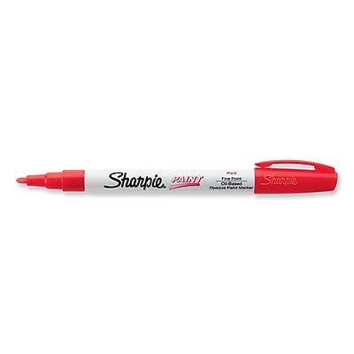 Sharpie - Permanent Paint Marker, Fine Tip - Red