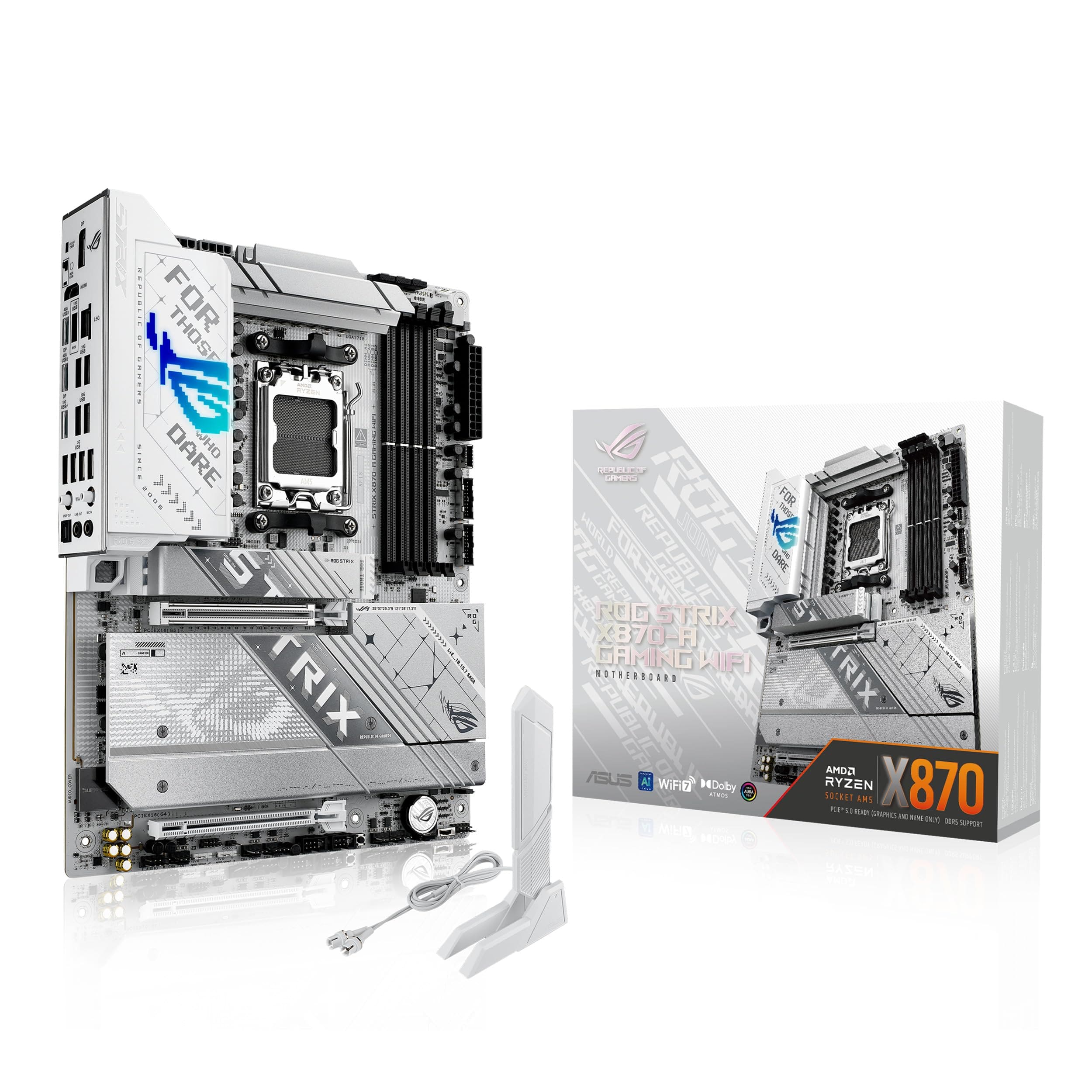 ASUS - ROG STRIX X870A GAM WIFI - White