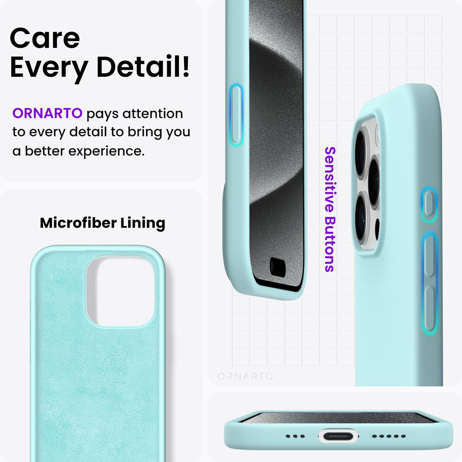 Care Every Detail! ORNARTO pays attention to every detail to bring you a better experience. Microfiber Lining | Sensitive Buttons | ORNARTO