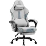GTPlayer - Gaming Chair Breathable Fabric Ergonomic Computer Desk Chair - Gray