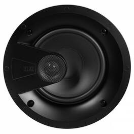 ELAC - IC-V81-W - Vertex 1 8" In-Ceiling Speaker - Includes White Grille, Sold Individually - Black/Gray