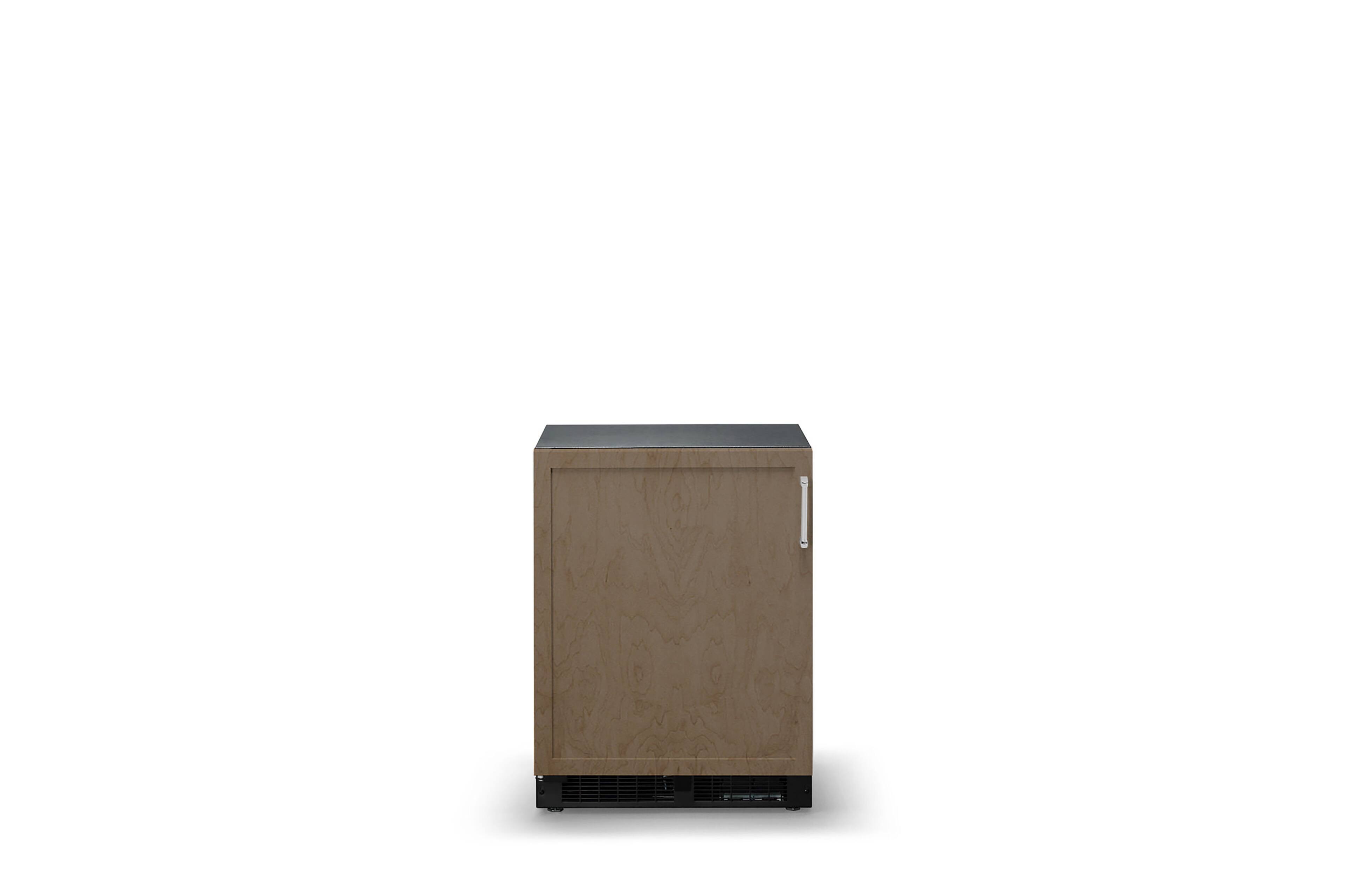 Front. Viking - 24"W 4.6 Cu. Ft.  Viking  ADA compliant Custom Panel Solid Door Undercounter Mini Fridge-Left Hinge - Custom Panel Ready.