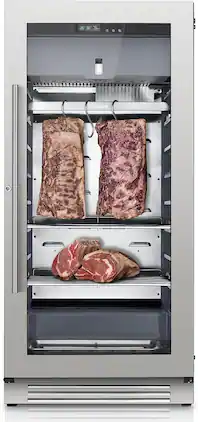 Ca'Lefort - Dry Age Fridge for Steaks, Dry Aging Fridge for Meat, Ribeye, Lamb & Ham, Holds 298 lb,(7.87 cu.ft) - Silver
