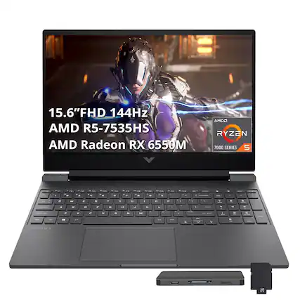 15.6" FHD 144Hz
AMD R5-7535HS
AMD Radeon RX 6550M
AMD Ryzen 7000 Series 5