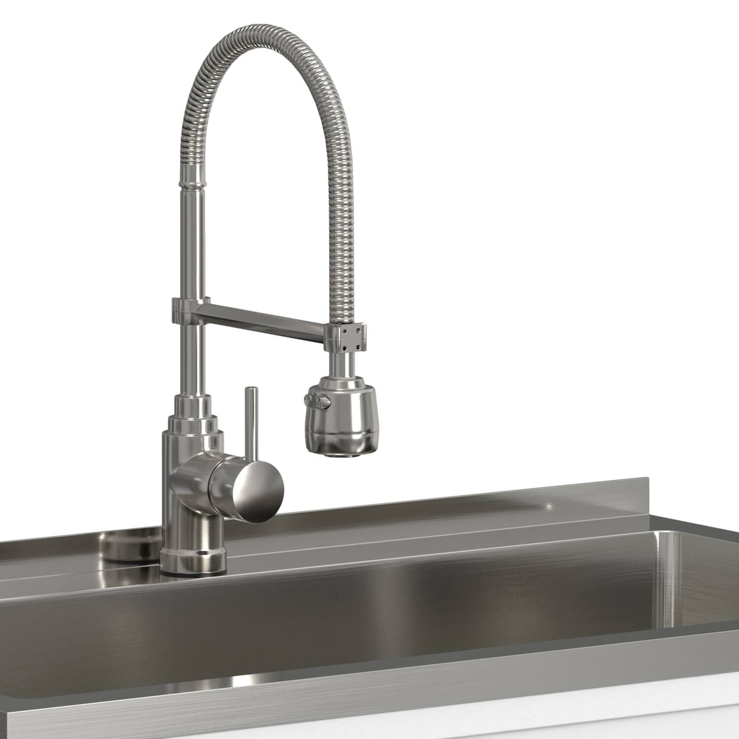 Alt View 7. Simpli Home - Hennessy All-In-One 36-inch Laundry Utility Sink and Cabinet - Pure White.