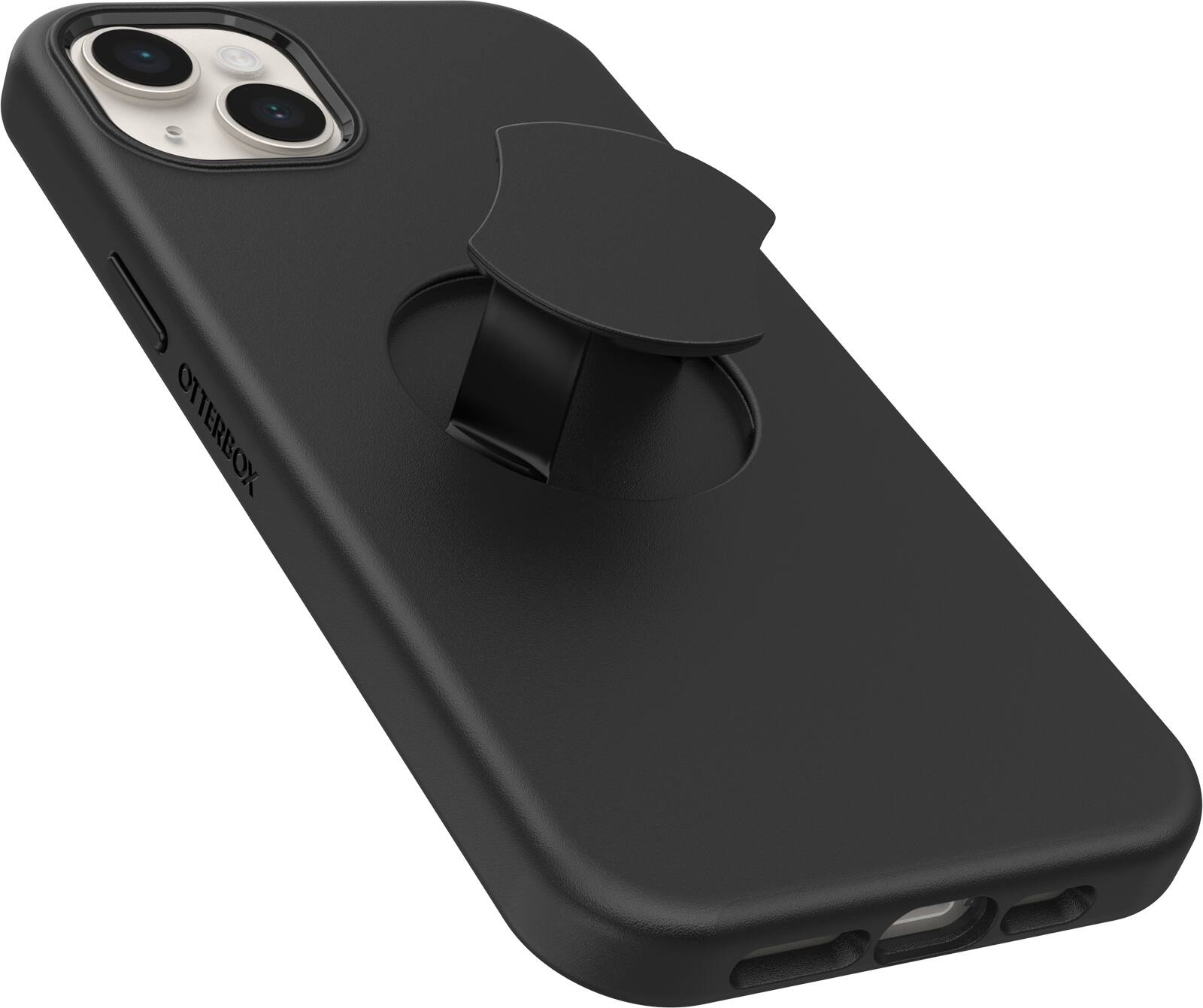 Alt View 1. OtterBox - OtterGrip Symmetry Series Hard Shell for Apple iPhone 14 Plus - Black.