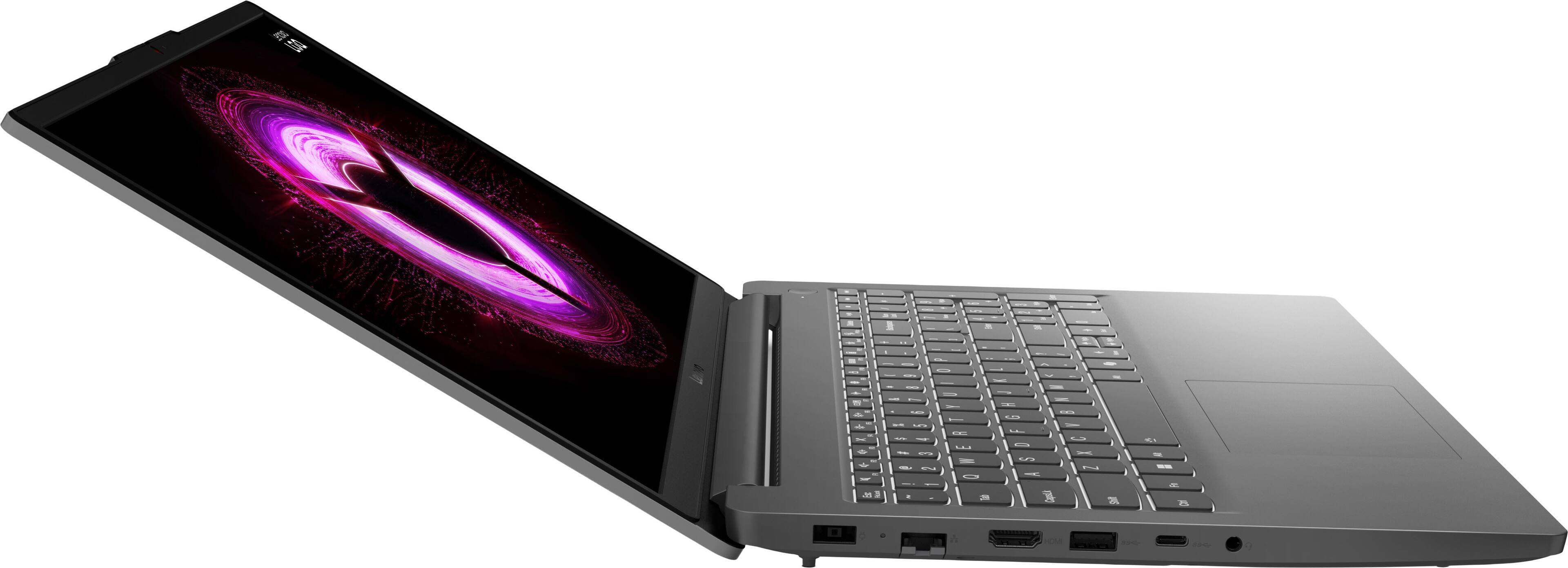 Alt View 15. Lenovo - LOQ 15.6" 2K Gaming Laptop - AMD Ryzen 7 170 2025 - 16GB Memory - NVIDIA GeForce RTX 4050 - 512 SSD - Luna Grey.
