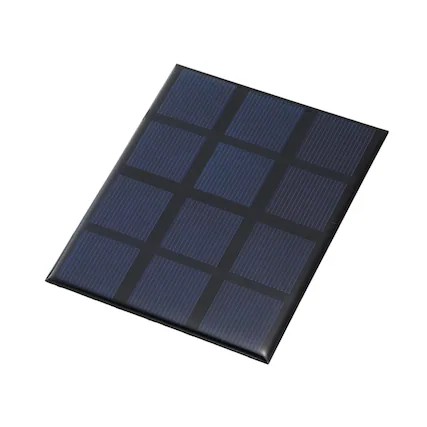 Front. Unique Bargains - 1pc 3V 1.2W 400mA Mini Solar Panels, Small Solar PV Cells for DIY Electric Toy Materials Kits - Black.