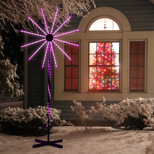 Alt View 10. Winado - Lighted Firework 8.3 FT with Stand Christmas for Outdoor Holiday Decorations - White.