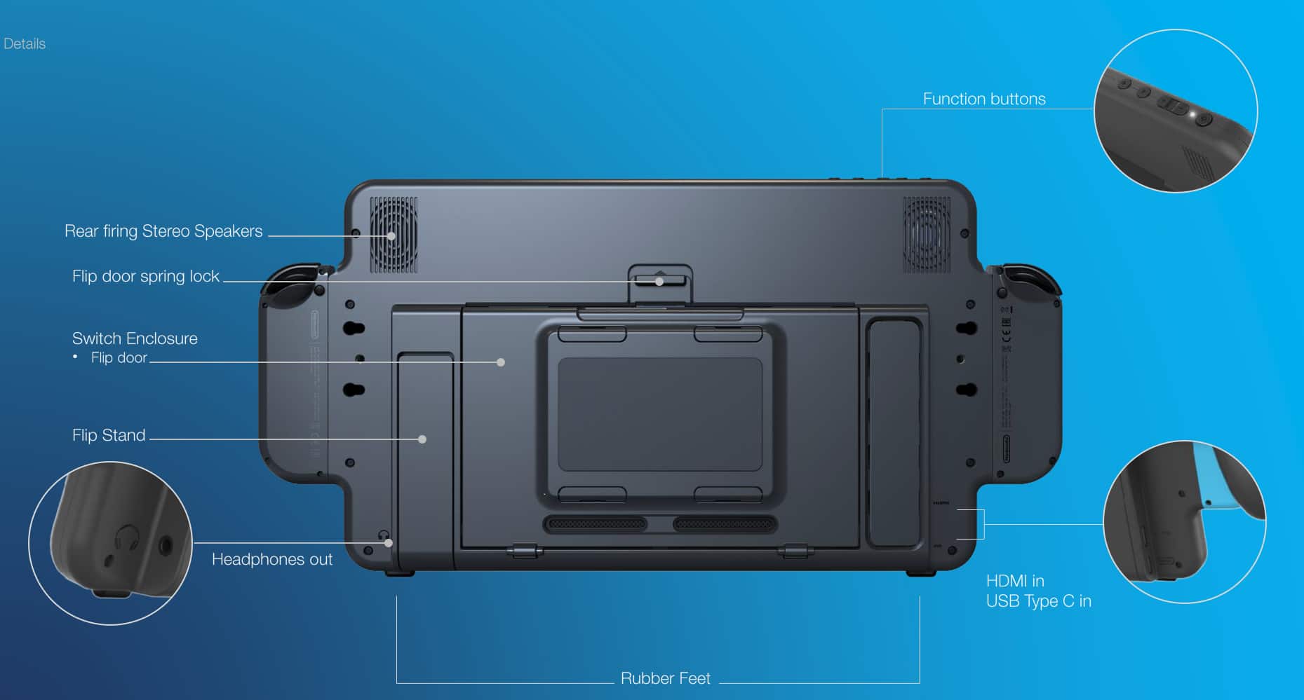 PopMarket Orion UpSwitch Gaming Monitor for Nintendo Switch