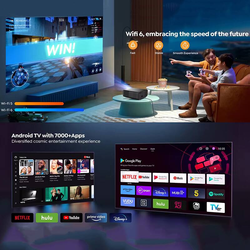 a are Lge 316 Toukcan - WIN!  
Wifi 6, embracing the speed of the future  
Fast Stable Smooth Experience  
Wi-Fi 5 Wi-Fi 6  
Android TV with 7000+Apps  
Diversified cosmic entertainment experience  
Search Pome Discover Apps  
10:35  
TTELLST LIST AFPO  
Mtataa - - - m Moi I Google Play  
Bg nu Supro - and gaes .  
you T - Aaus  
NETFLIX Youlube Gooplh Pe - TV Music  
Coogs Pas Comes Vema  
NETFLIX hulu YouTube prime video prima vides VUDU O Disney+ BT SPORT Disney+ MUBI DA ZN hulu GYI AO! 5 Spotify TVer