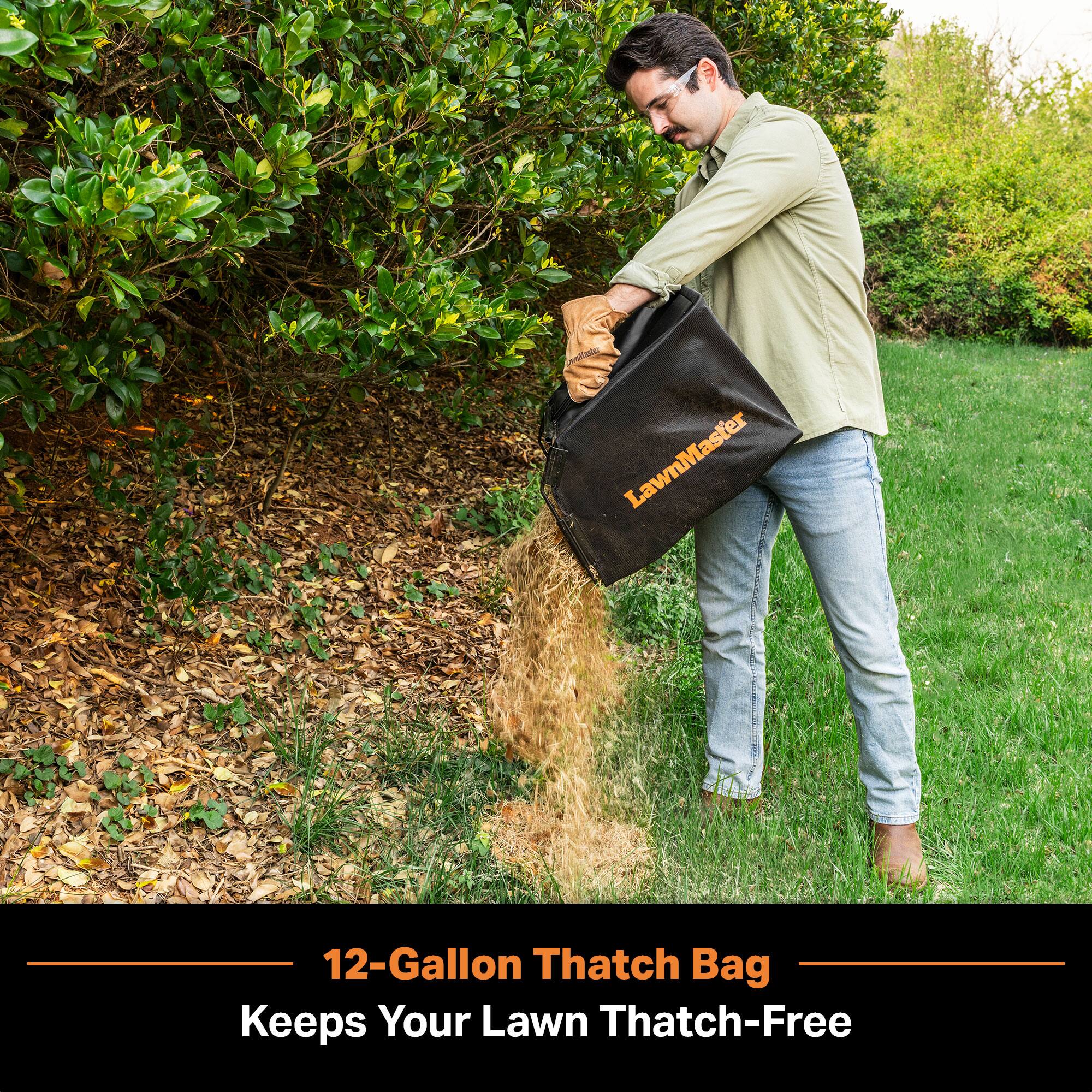LawnMaster  
12-Gallon Thatch Bag Keeps Your Lawn Thatch-Free
