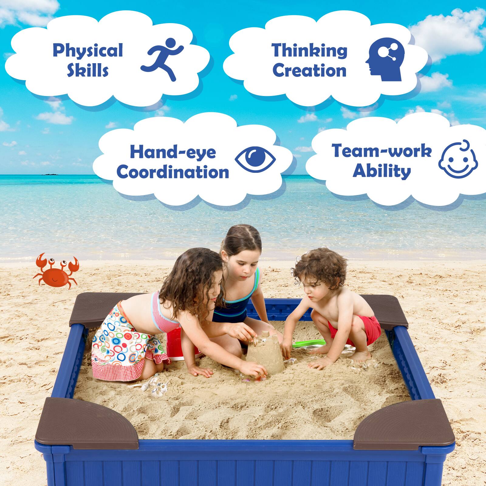 Physical Skills  
Thinking Creation  
Hand-eye Coordination  
Team-work Ability