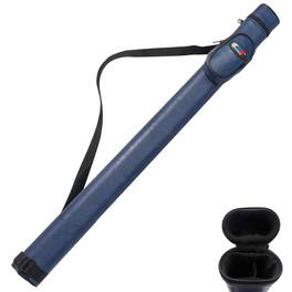 GSE Games & Sports Expert - 1x1 Hard Billiard Pool Cue Stick Carrying Case, Billiard Cue Case, Billiard Accessories - Blue