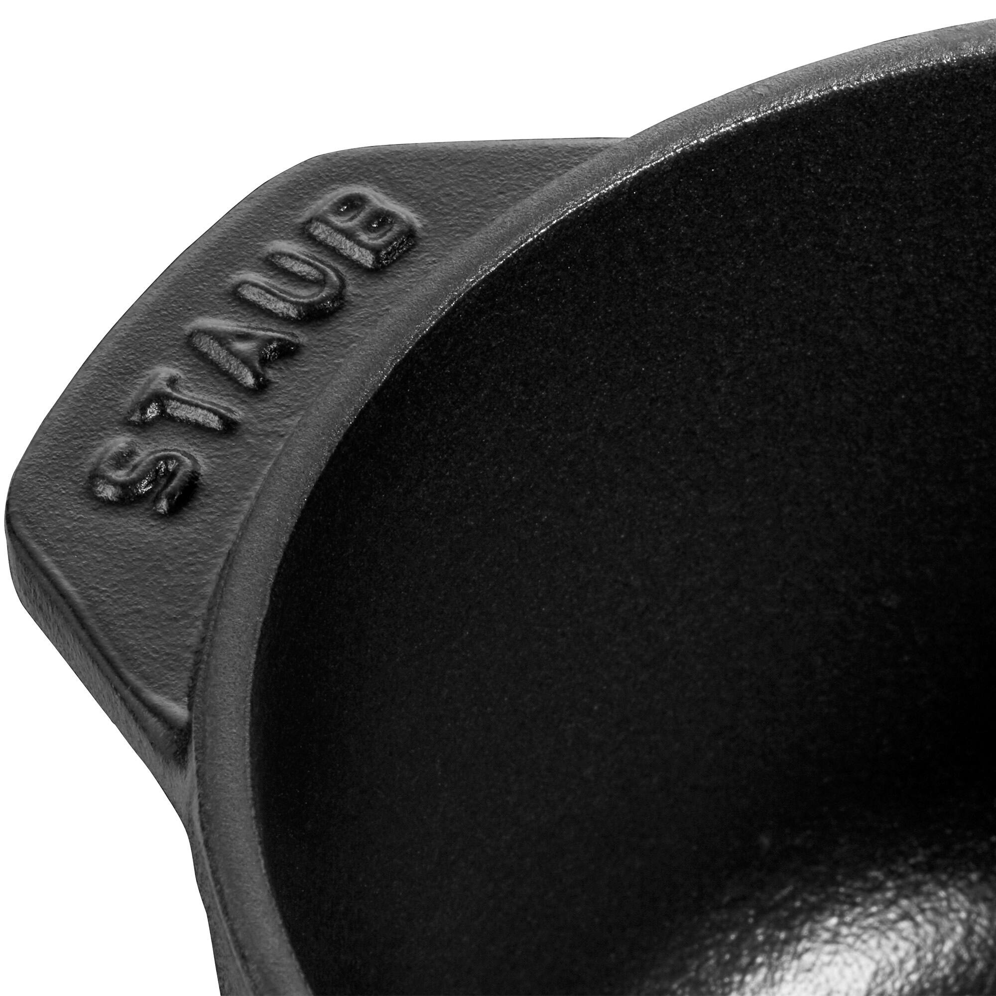 Alt View 2. Staub - Staub Cast Iron 0.75-qt Petite French Oven - Matte Black - Matte Black.
