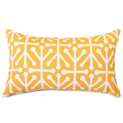 Front. Majestic Home - Pillow 12x20 Aruba Citrus - Yellow.