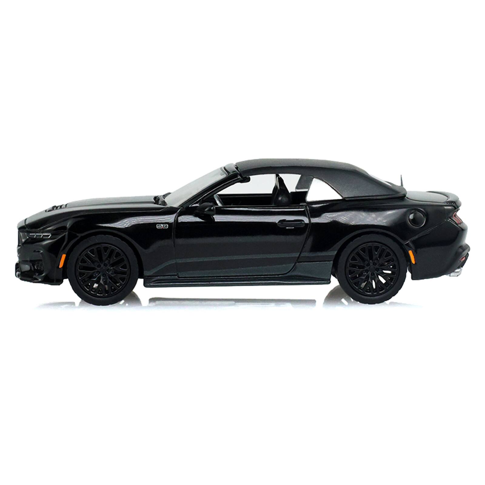 Alt View 1. Greenlight - 2024 Ford Mustang GT Convertible Black "Black Bandit" Series 31 1/64 Diecast Model Car by Greenlight.