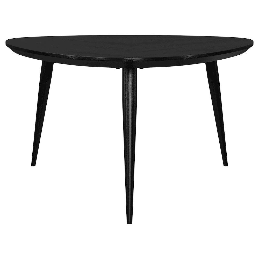 Alt View 2. Coaster Co. of America - Odessa Triangular Solid Wood Coffee Table Black - Black.