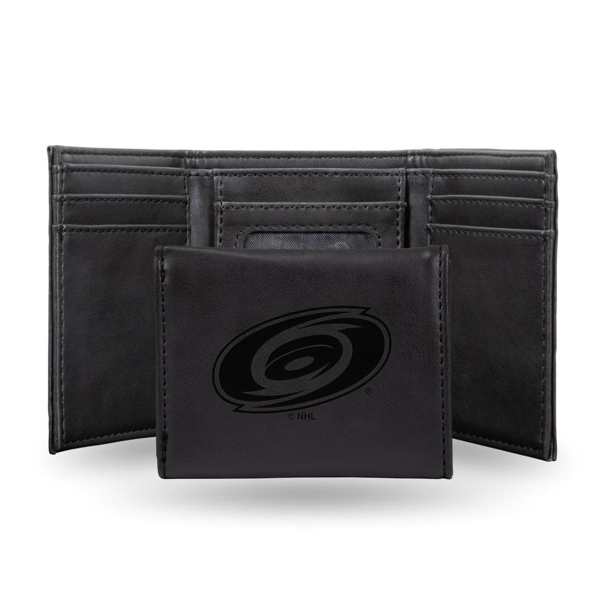 Rico Industries - Carolina Hurricanes Black Trifold Wallet with Clear ID Window - Multi
