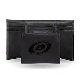 Rico Industries - Carolina Hurricanes Black Trifold Wallet with Clear ID Window - Multi