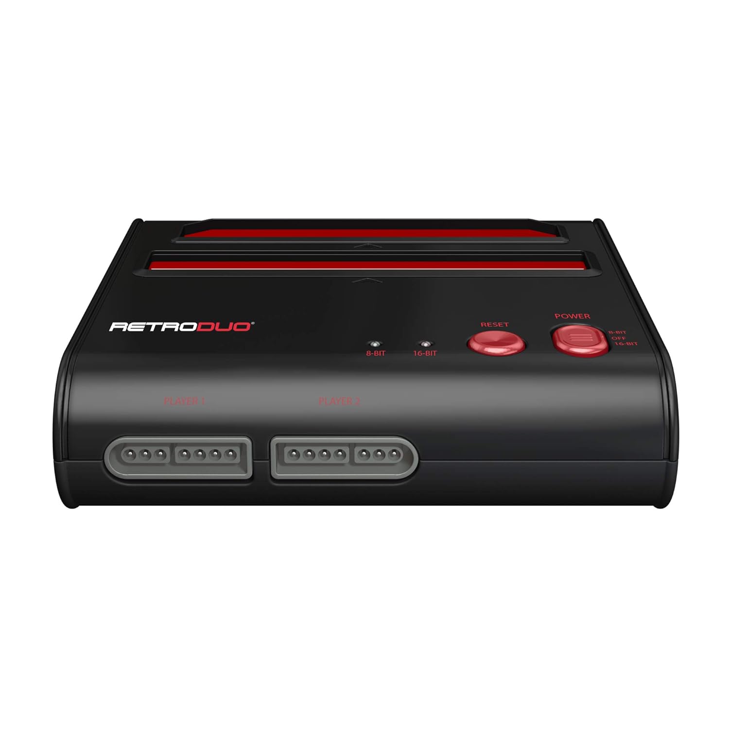 RETRODUO B-16-BIT RESET POWER - EVER 150001 PLAYER 1 PLAYER 2