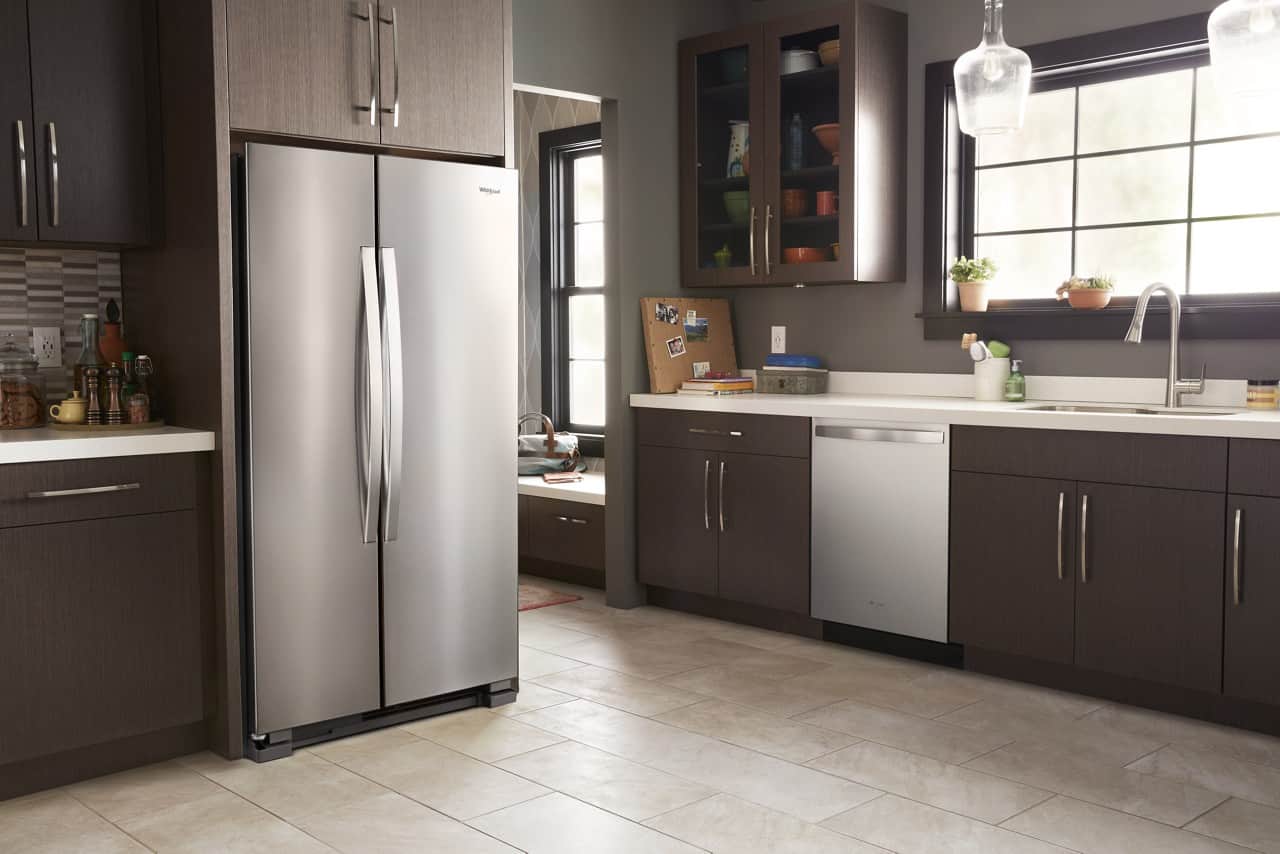 Alt View 14. Whirlpool - 25.1 Cu. Ft. Side-by-Side Refrigerator - Stainless steel.
