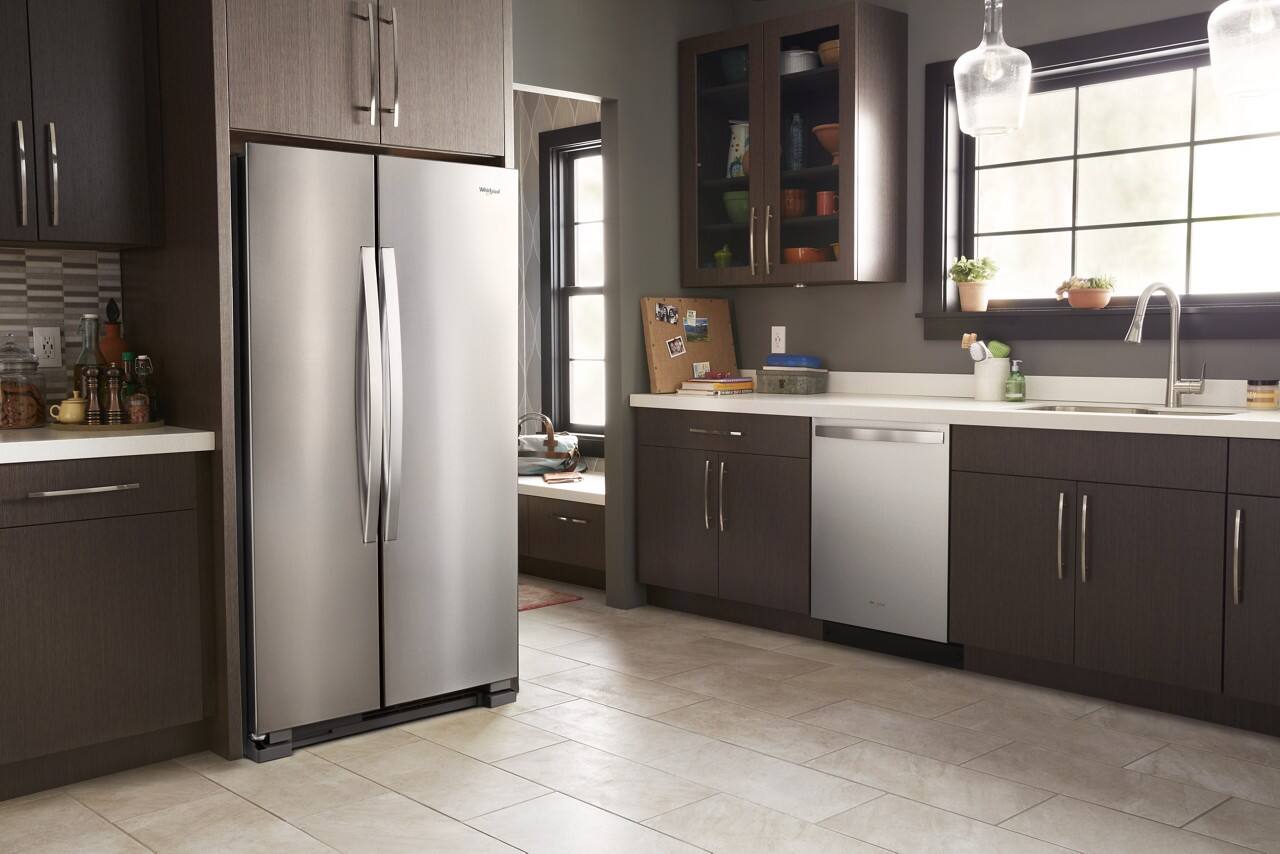 Alt View 14. Whirlpool - 25.1 Cu. Ft. Side-by-Side Refrigerator - Stainless steel.