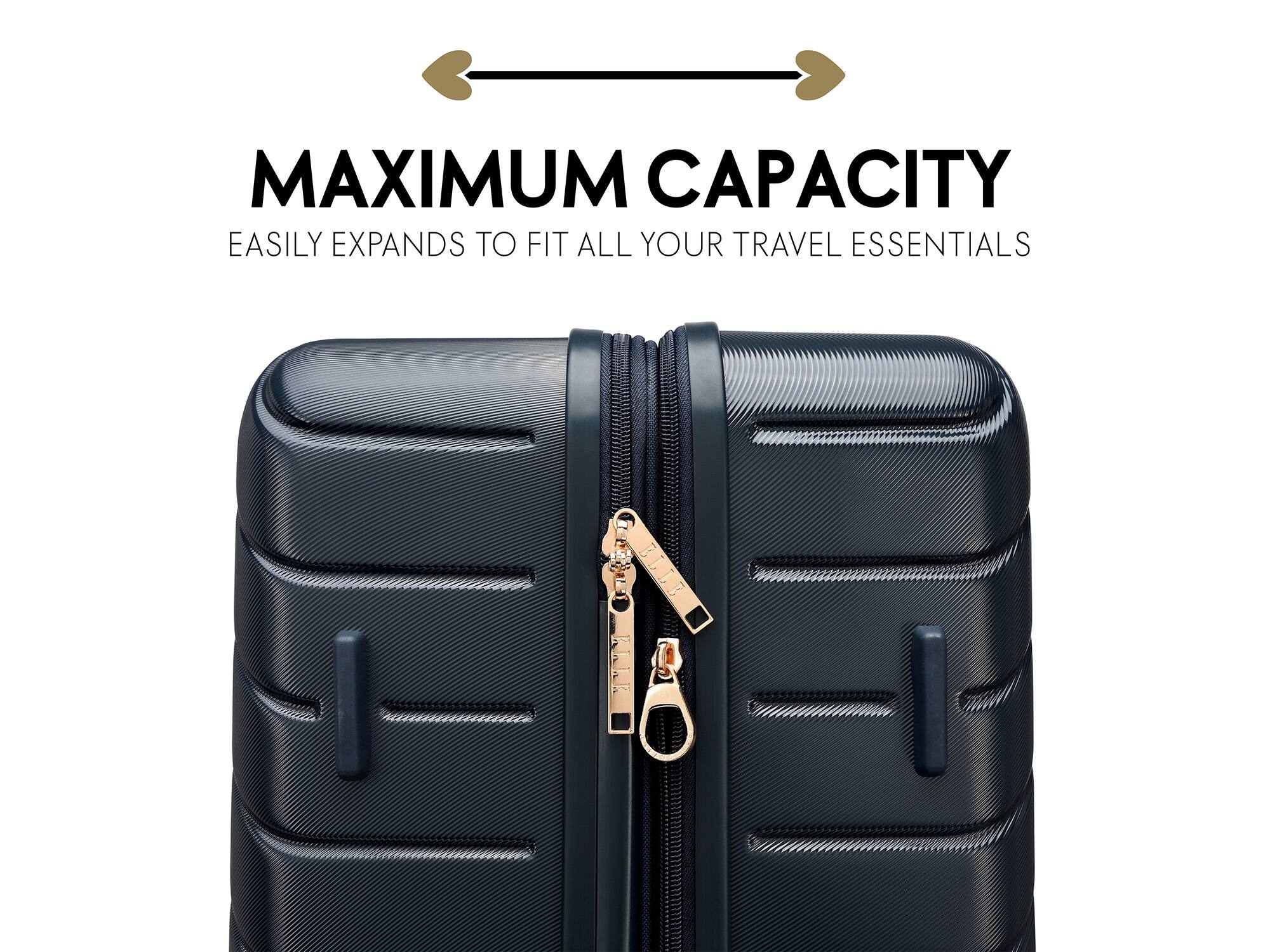 MAXIMUM CAPACITY
EASILY EXPANDS TO FIT ALL YOUR TRAVEL ESSENTIALS
