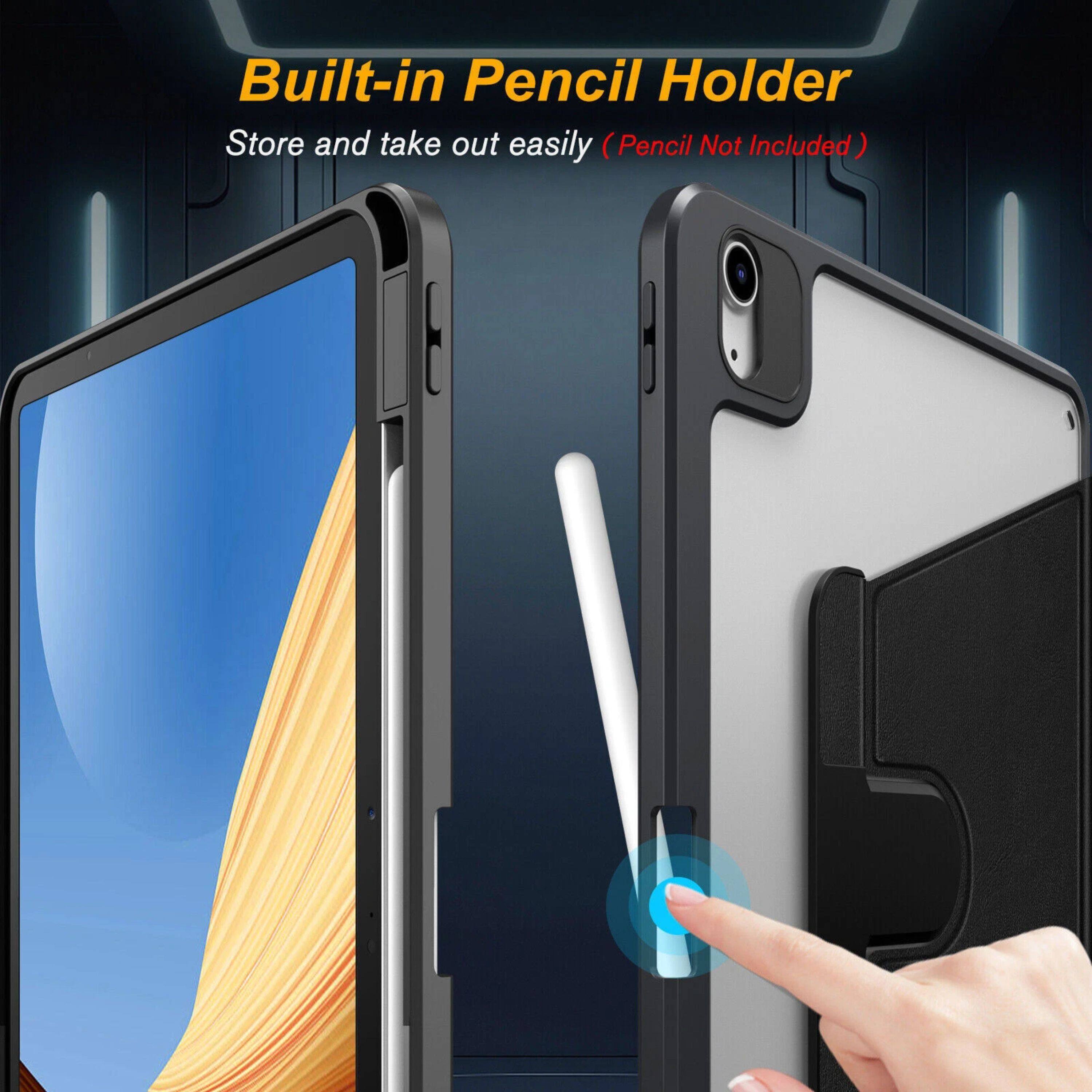 Built-in Pencil Holder  
Store and take out easily (Pencil Not Included)