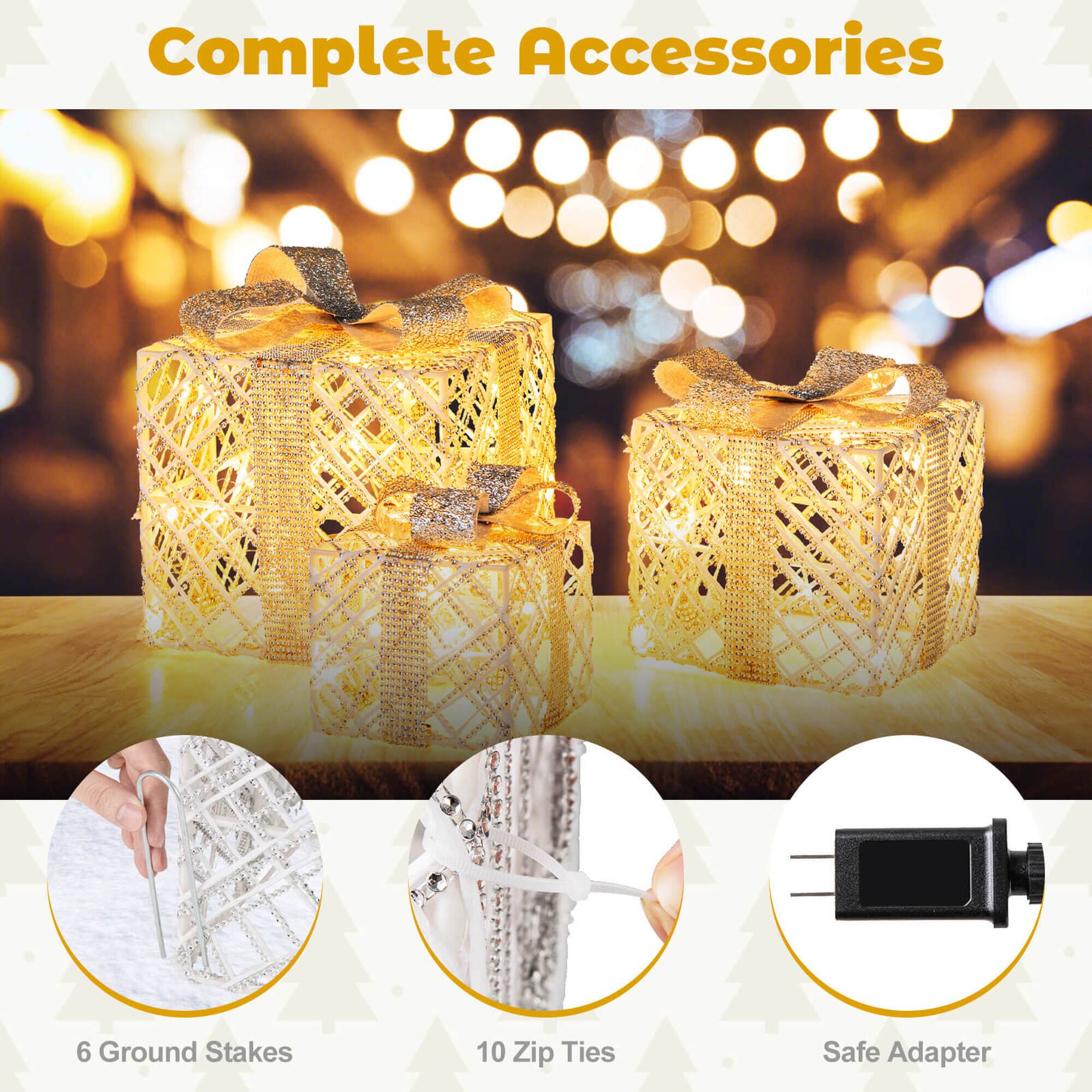 Complete Accessories

6 Ground Stakes  
10 Zip Ties  
Safe Adapter