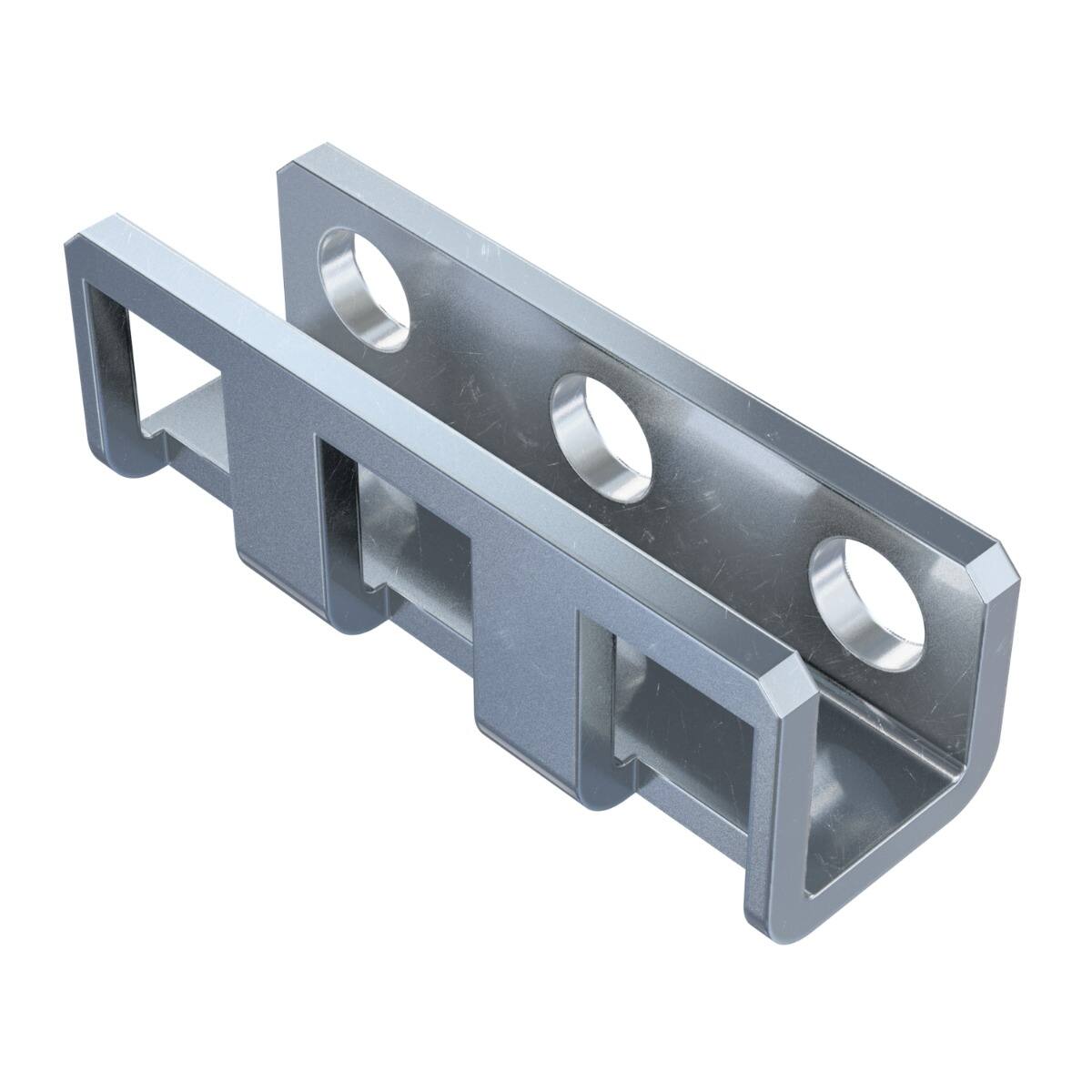 Alt View 1. RackSolutions - RackSolutions 1U Adapter Bracket (2 Bends, 0.59in Deep, No Hardware) - Black.