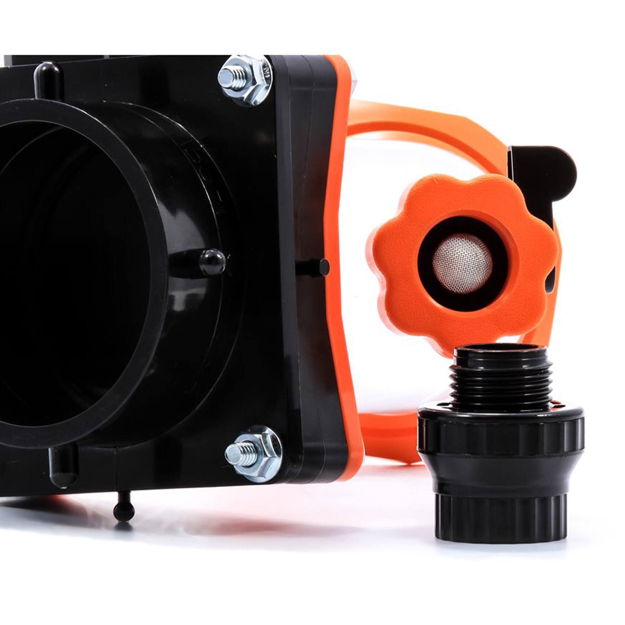 Alt View 5. Camco - Camco Rhino Blaster Pro Clear Elbow RV Trailer Holding Tank Rinser w/Gate Valve - Black.