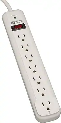 Tripp Lite - 7 Outlet Surge Protector, 12' Cord, 1000 Joules - White
