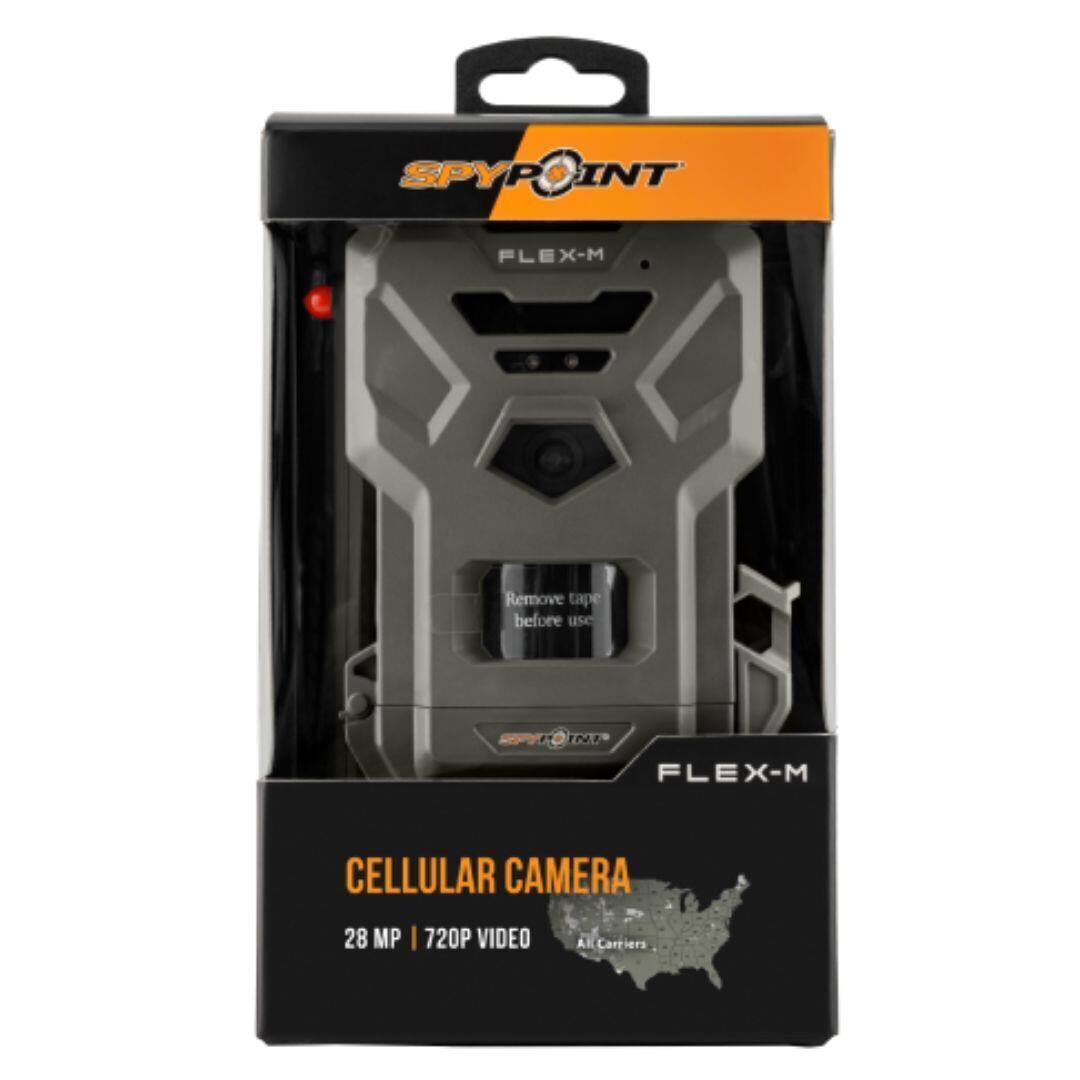 SPYPOINT FLEX-M  
Remove tape before use  
CELLULAR CAMERA  
28 MP | 720P VIDEO