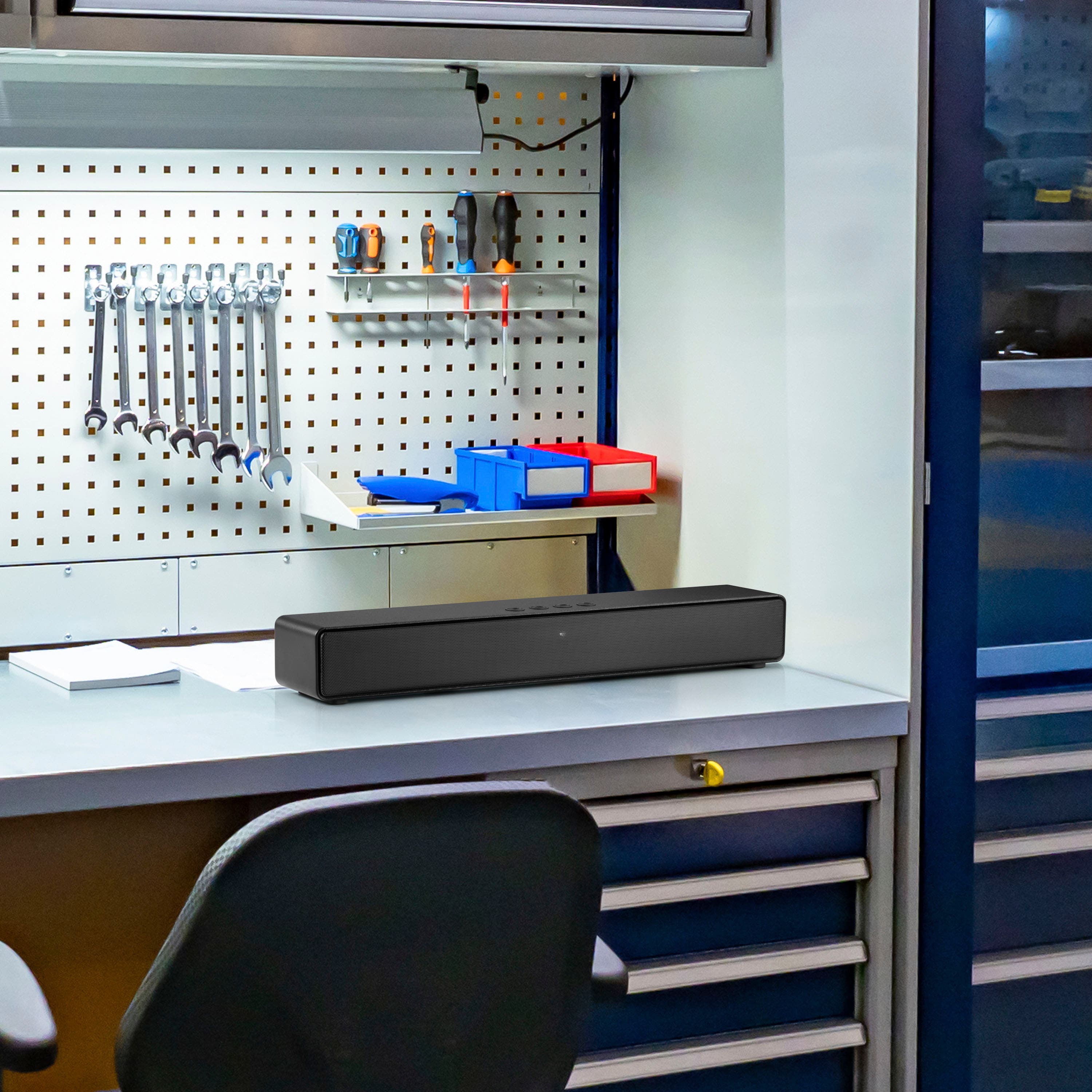 Alt View 2. Insignia™ - 2.0 Mini Soundbar 20", Bluetooth - Black.