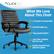 Alt View 13. Click365 - Transform 3.0 Extra Comfort Ergonomic Mid-Back Desk Chair - Black.