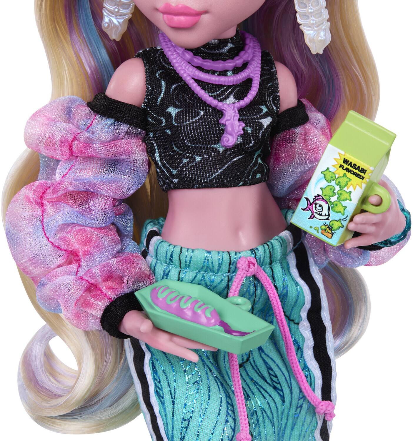 Alt View 4. Mattel - Mattel Collectible - Monster High Lagoona Blue Doll with Pet Neptuna   - COLLECTIBLES - Multicolor.