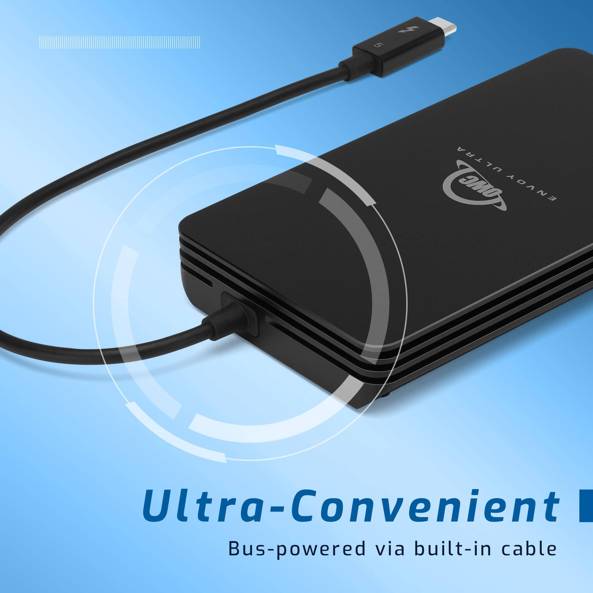 5 1 ULTRA Tame OMG ENVOY Ultra-Convenient  
Bus-powered via built-in cable