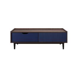 Manhattan Comfort - Duane Mid-Century Modern 47" Coffee Table - Navy Blue