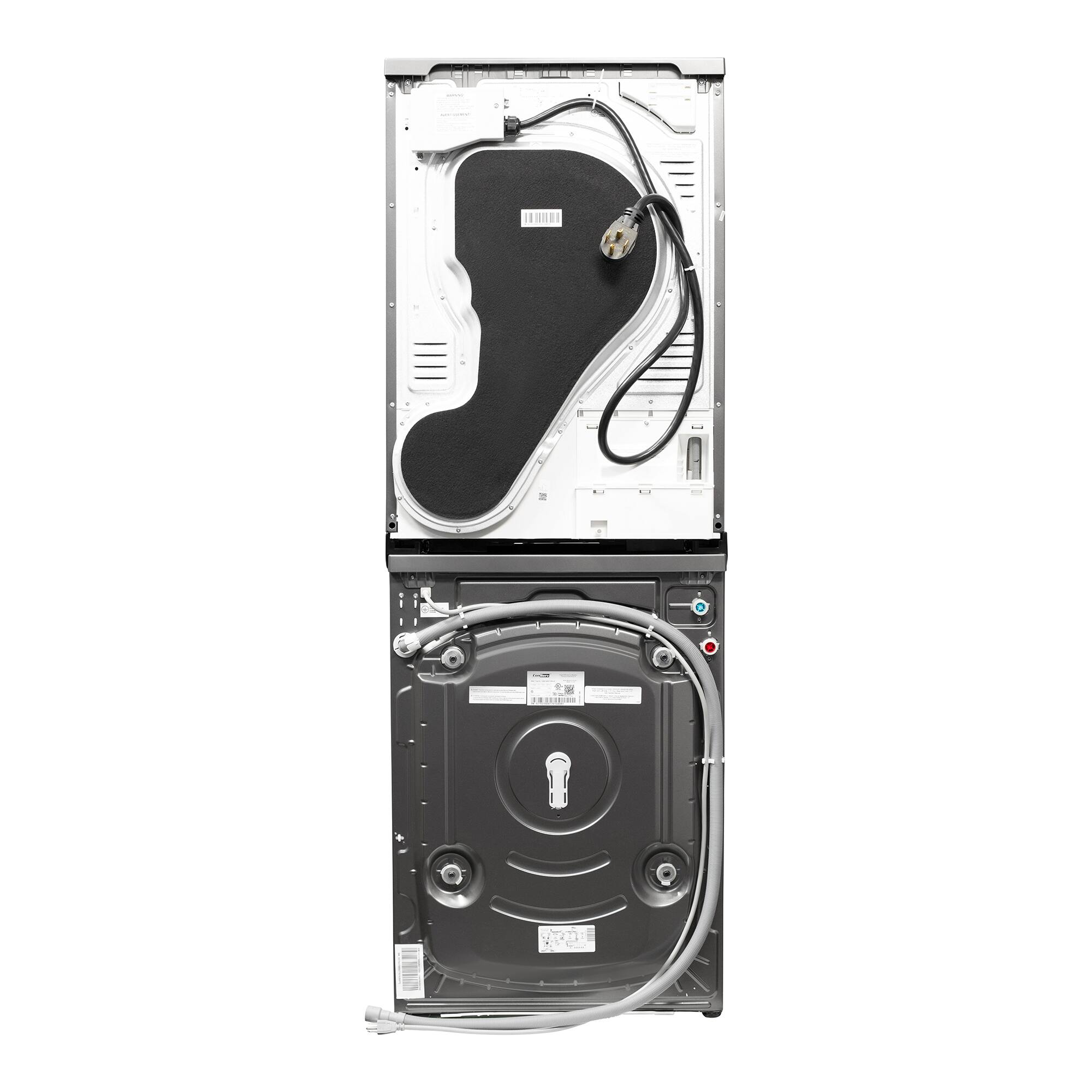 Alt View 9. Conserv - Conserv LUXE Energy Star Compact Stackable Washer 2.2 cf 110 V+ Electric Dryer 4 Cf Ventless Sensor w/Shelf 220V - Titanium.