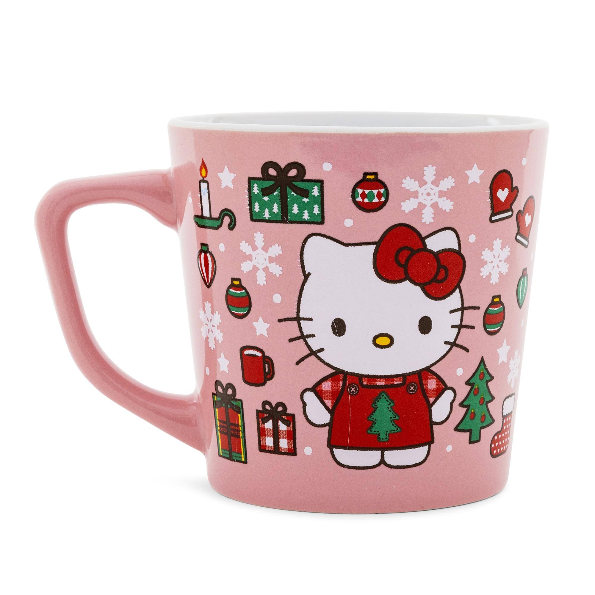 Alt View 1. Silver Buffalo - Sanrio Hello Kitty Holiday Celebration Ceramic Latte Mug | Holds 17 Ounces - Pink.