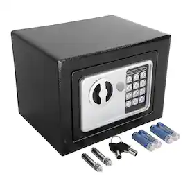 Winado - Electronic Digital Safe Box Keypad Lock Security Home Office Cash Jewelry Gun - Black