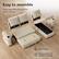 Easy to assemble
Easily assemble this sectional sofa in 30 mins
NO TOOLS
Recommend 1-2 people to install