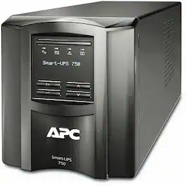 APC - Smart-UPS, Line Interactive, 750VA, Tower, 230V, 6x IEC C13 outlets, SmartSlot, AVR, LCD - Tower - 3 Hour Recharge - Black