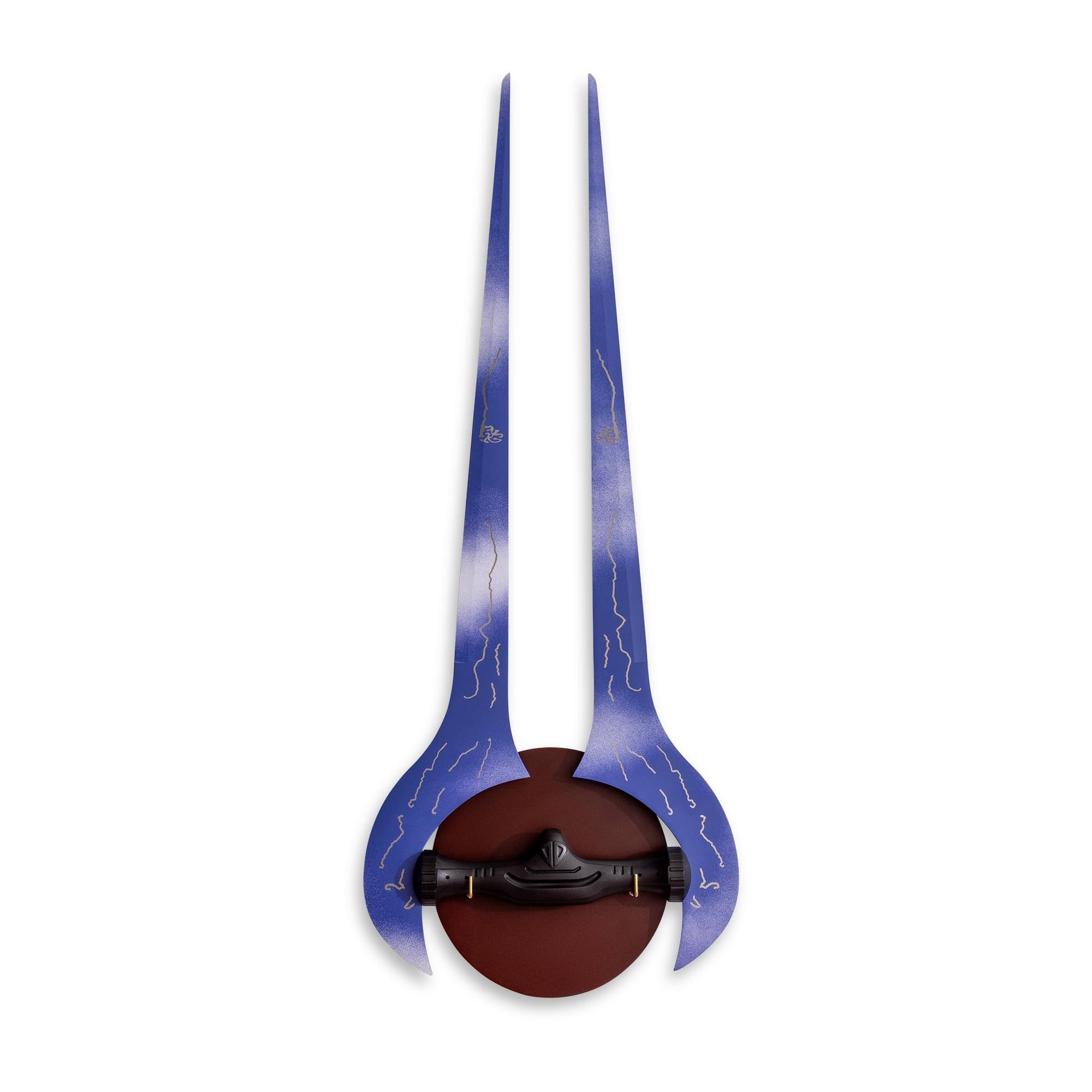 Alt View 10. Halo - Halo Covenant Energy Sword Prop Replica w/ Wooden Wall Plaque - Blue.